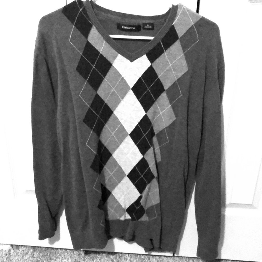 Black and white sweater